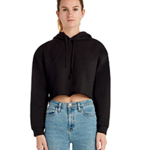 Ladies' Cropped Fleece Hoodie Thumbnail