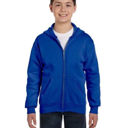 Youth EcoSmart® Full-Zip Hooded Sweatshirt Thumbnail