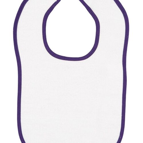 Infant Contrast Trim Terry Bib Thumbnail