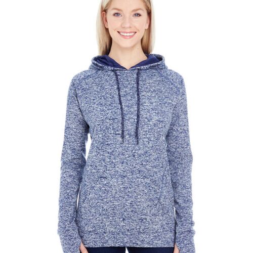 Ladies' Cosmic Contrast Fleece Hooded Sweatshirt Thumbnail