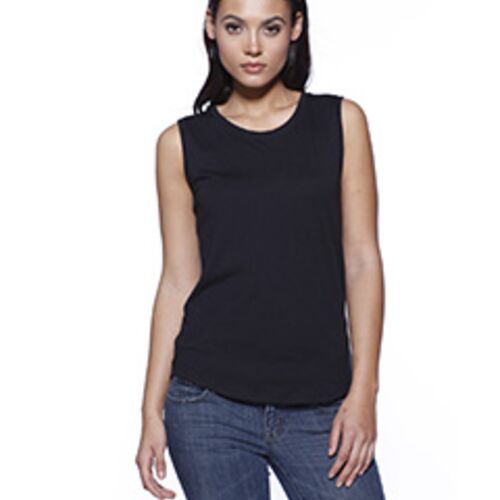 Ladies' CVC Sleeveless T-shirt Thumbnail