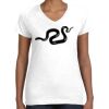 Women's Fine Jersey V-Neck Tee Thumbnail