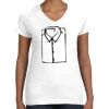 Women's Fine Jersey V-Neck Tee Thumbnail