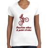 Women's Fine Jersey V-Neck Tee Thumbnail